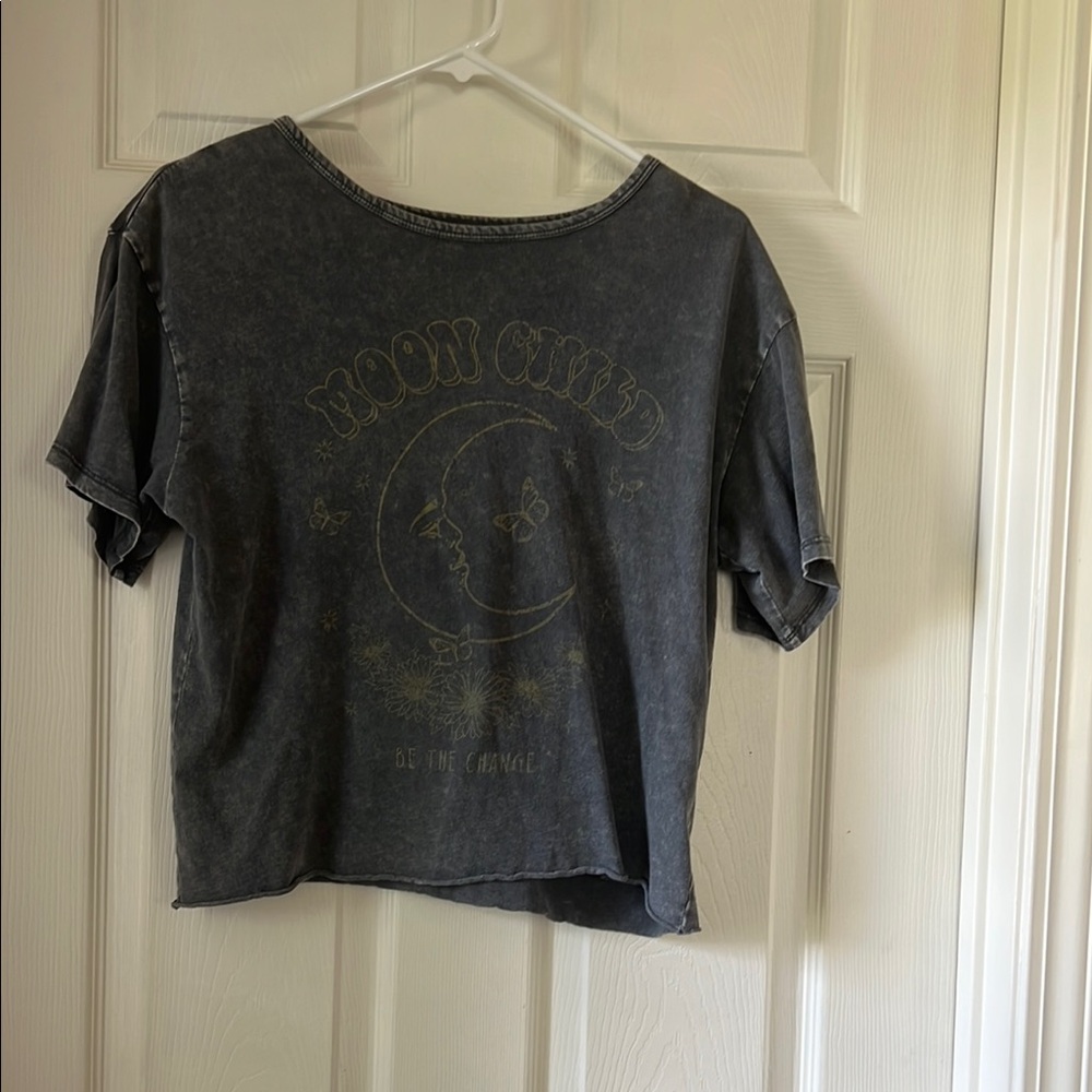 Caution To The Wind Charcoal Tee
